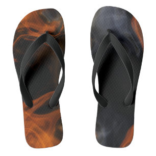 Smoke and Flames Flip Flops