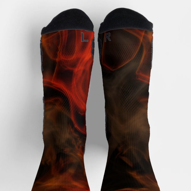 Smoke and Flames Socks (Top)