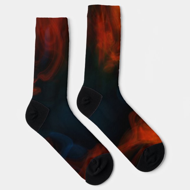 Smoke and Flames Socks (Right)