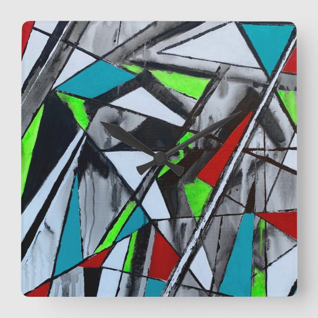 Smoke and Mirrors Wall Clock (Front)