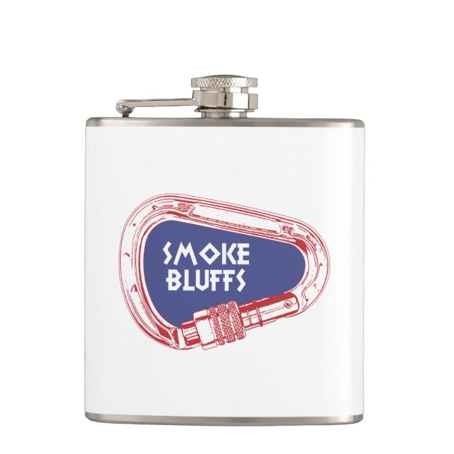 Smoke Bluffs Climbing Carabiner Hip Flask (Front)