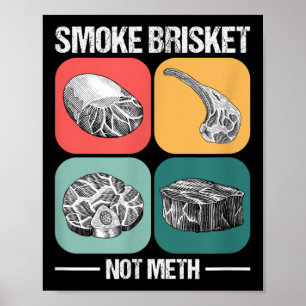 Smoke Brisket Not Funny Brisket Bbq Grill Poster
