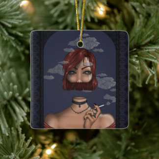 Smoke Ceramic Ornament