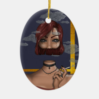 Smoke Ceramic Tree Decoration