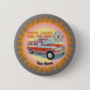Smoke Chaser Firefighter  pin