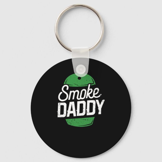 Smoke Daddy Green Egg Pitmaster Dad Bbq Grill  Key Ring (Front)