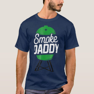 Smoke Daddy Green Egg Pitmaster Dad  BBQ Grill T-Shirt