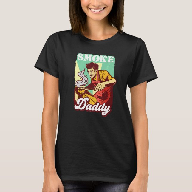 Smoke Daddy Master Griller Barbecue Master Meat T-Shirt (Front)