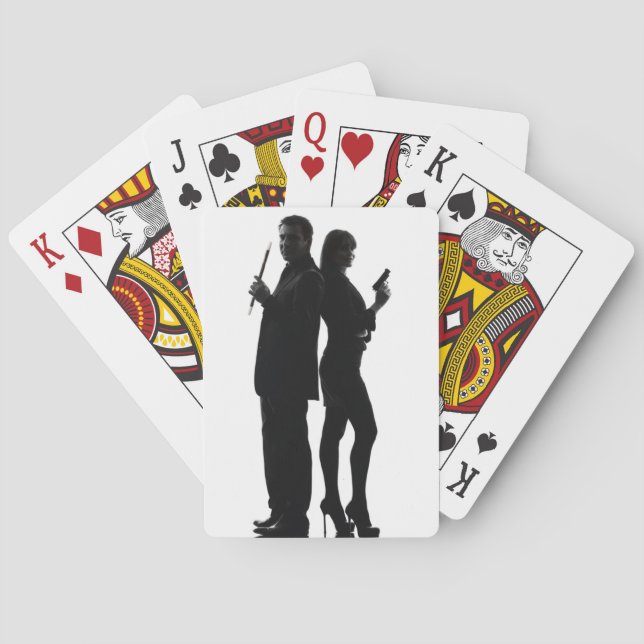 Smoke & Dagger Playing Cards, couple Cards (Back)