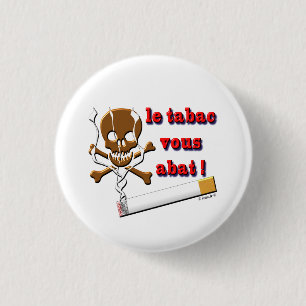 smoke den tobacco 3 cm round badge
