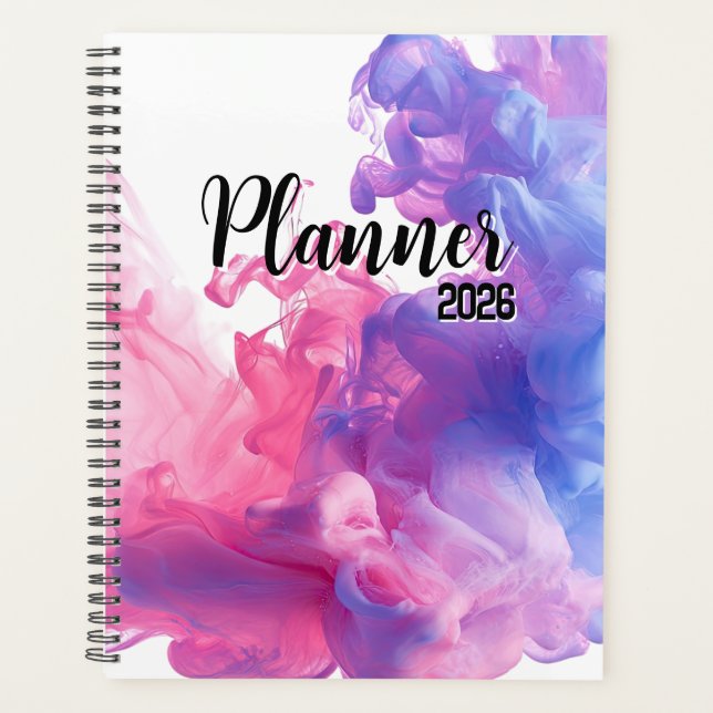 Smoke Diffuse Pink and Purple  Planner (Front)