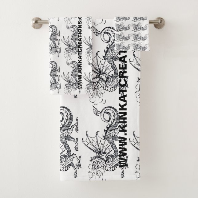 Smoke & Fire Custom Bath Towel Set (Insitu)