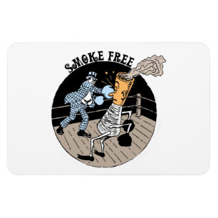 Smoke Free. Kicking butt! Magnet