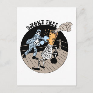 Smoke Free. Kicking butt! Postcard