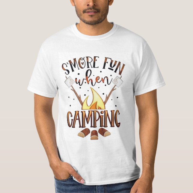 Smoke fun When camping T-Shirt (Front)