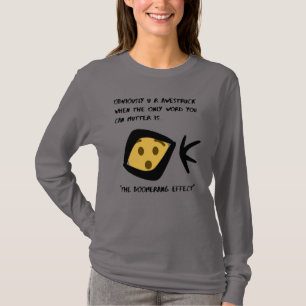 Smoke Grey 'Awestruck' Long Sleeve Boomeranged T-Shirt
