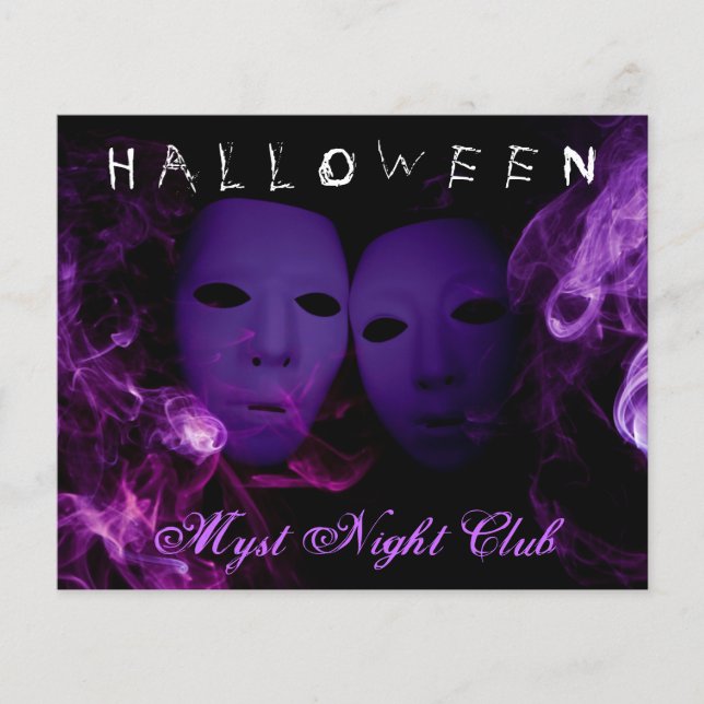 Smoke Masks Halloween Party Flyer (Front)