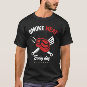 Smoke Meat Everyday Korean Bulgogi Eat Sleep Repea T-Shirt