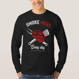 Smoke Meat Everyday Korean Bulgogi Eat Sleep Repea T-Shirt