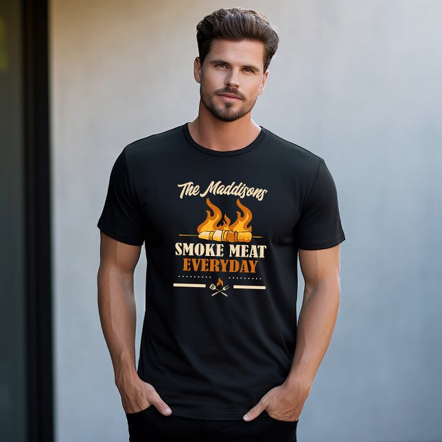 Smoke Meat Everyday Personalised T-Shirt (Creator Uploaded)