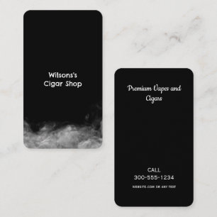 Smoke Shop Vape Black Business Card