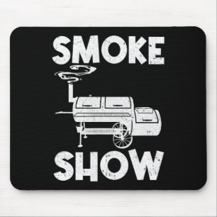 Smoke Show Funny Bbq Smoker Grilling Meat Smoking Mouse Mat