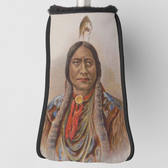 Smoke Signals: Lakota Indian Chief Sitting Bull Golf Head Cover (Rotate 90)