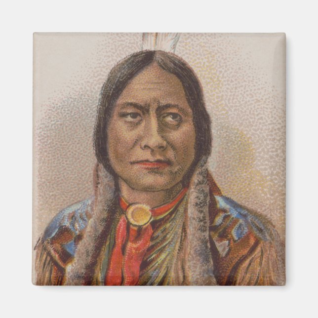 Smoke Signals: Lakota Indian Chief Sitting Bull Magnet (Front)
