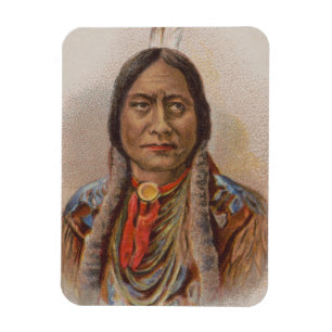 Smoke Signals: Lakota Indian Chief Sitting Bull Magnet