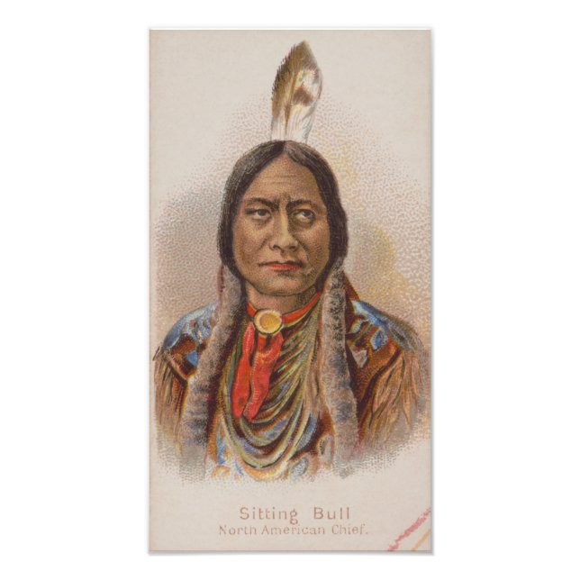 Smoke Signals: Lakota Indian Chief Sitting Bull Photo Print (Front)