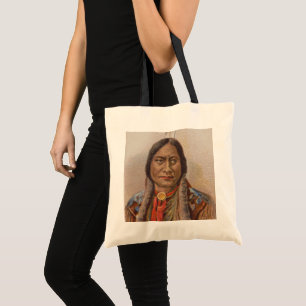 Smoke Signals: Lakota Indian Chief Sitting Bull Tote Bag
