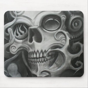 Smoke Skull Mouse Mat