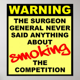 Smoke The Competition Motocross Dirt Bike Poster