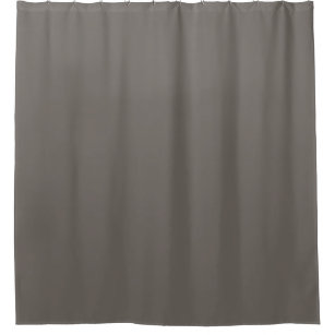 Smoked Earth Brown Solid Colour Pairs Rubble Road Shower Curtain