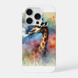 Smoked Giraffe 030924AREF102 - Watercolor iPhone 15 Pro Case