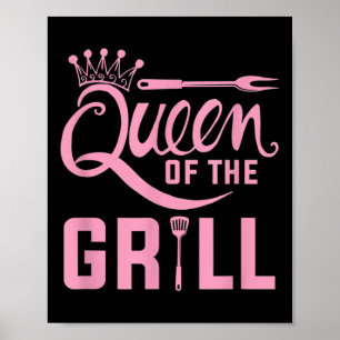 Smoked Meat Funny Barbecue Chef Women Gift Grillin Poster