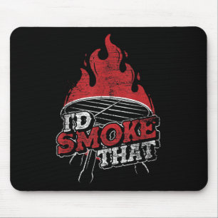 Smoked Meat Grilled Steak Funny Barbecue Mouse Mat
