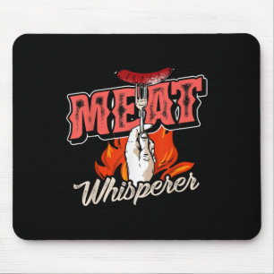 Smoked Meat Steak Bacon Meat Whisperer Funny Bbq Mouse Mat