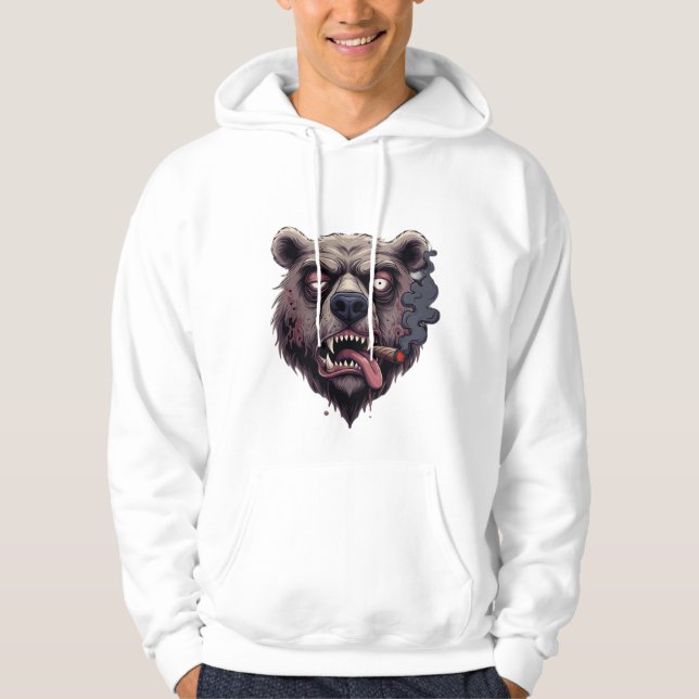 Smoked Out Smokey Bear Hoodie (Front)
