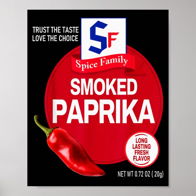 Smoked Paprika Halloween Sce Costume Group Matchin Poster (Front)