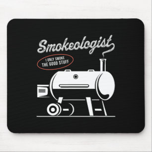 Smokeologist Bbq Dad Funny Smoking Meat Smoker Rbe Mouse Mat