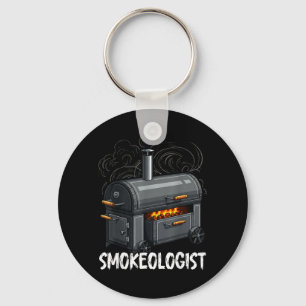 Smokeologist - Funny Pitmaster Bbq Smoker Grilling Key Ring