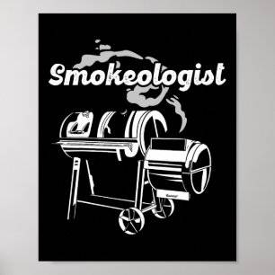 Smokeologist - Pitmaster Bbq Smoker Grilling Poster