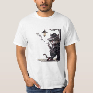 smoker cat noir-style shirt