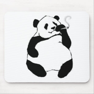 Smoker Panda Mouse Mat