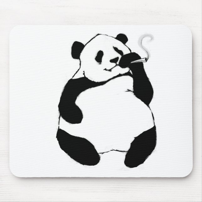 Smoker Panda Mouse Mat (Front)