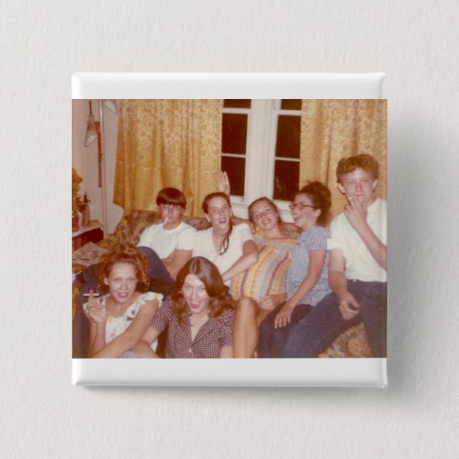 Smokers 15 Cm Square Badge (Front)