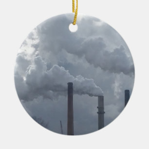 smokestacks ceramic tree decoration