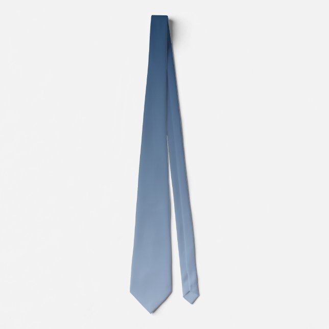 Smokey Blue Harmonious Light to Dark Shades  Tie (Front)