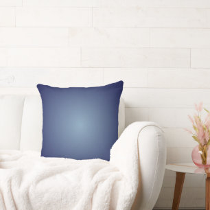 Smokey Blue Navy Gradient Hues Cushion